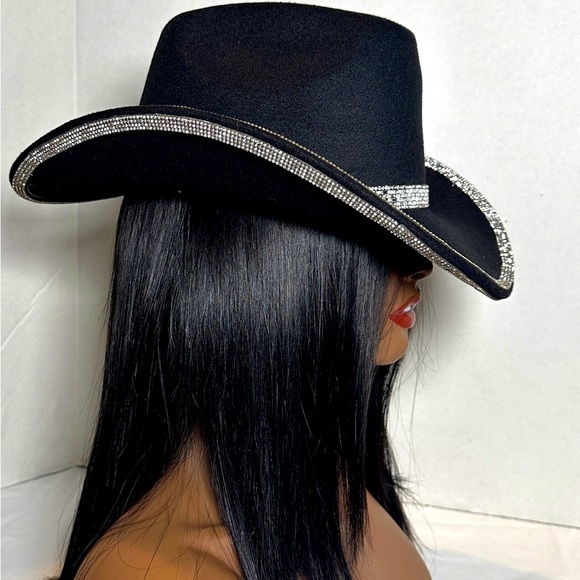 Accessories - COPY - Western Bling Black Cowboy Hat - Boots On The Ground